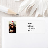 Mona Lisas Weihnachtszeit-Weihnachtsmannmütze (Insitu)