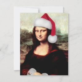 Mona Lisas Weihnachtszeit-Weihnachtsmannmütze Einladung