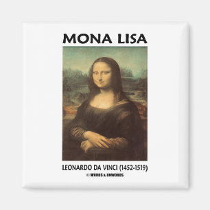 Mona Lissabon (Leonardo da Vinci) Magnet