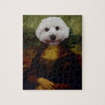 Mona Maltese Mona Lisa Hundemalerei