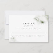 MONA Minimalistisch Green Watercolor Beach Themenw Einladung (Vorderseite)