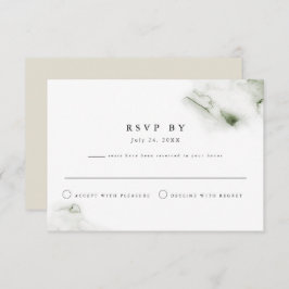 MONA Minimalistisch Green Watercolor Beach Themenw Einladung