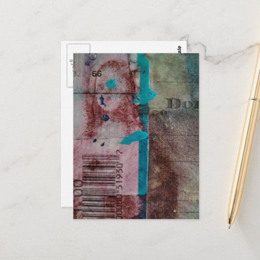 Mona Mixed Media Postkarte (Vorderseite/Rückseite Beispiel)