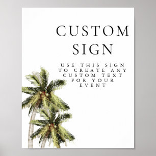 MONA Moderne Minimalistische Palme Tropisches indi Poster