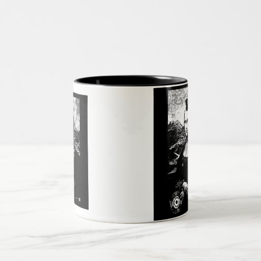 Mona-Mohikaner-Tasse Zweifarbige Tasse (Mittel)