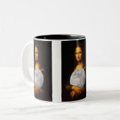 Mona Moona Lisa Zweifarbige Tasse (Vorderseite Links)