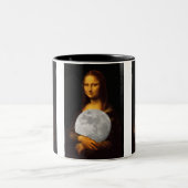 Mona Moona Lisa Zweifarbige Tasse (Mittel)