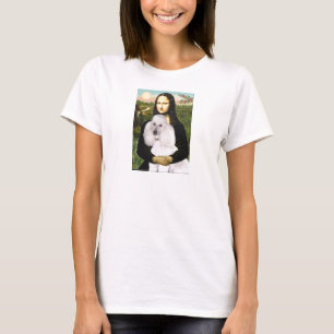 Mona-Pood-Weißer-Großpudel T-Shirt