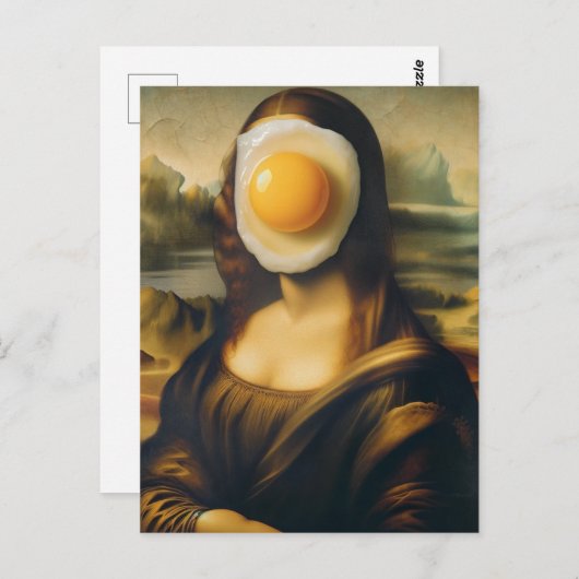 Mona Sunnyside Up Funny Postkarte (Vorne/Hinten)