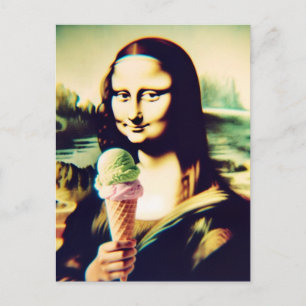 Mona und Eis Postkarte