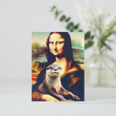 Mona und ihr Otter Postkarte (Stehend Vorderseite)