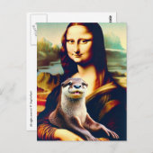 Mona und ihr Otter Postkarte (Vorne/Hinten)