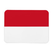 Monacan-Flagge Magnet (Horizontal)