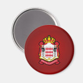 Monacan-Wappen Magnet (Vorderseite/Rückseite)