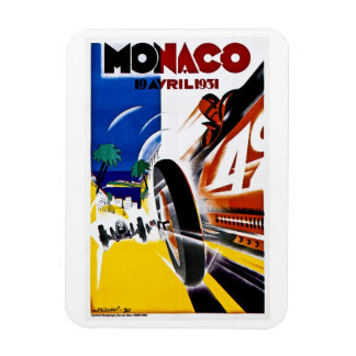 Monaco 1931 Grand Prix Vintage-Rennplakat Magnet