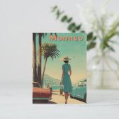 Monaco 50er Vintag Postkarte (Stehend Vorderseite)