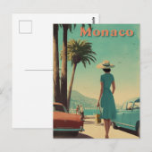 Monaco 50er Vintag Postkarte (Vorne/Hinten)