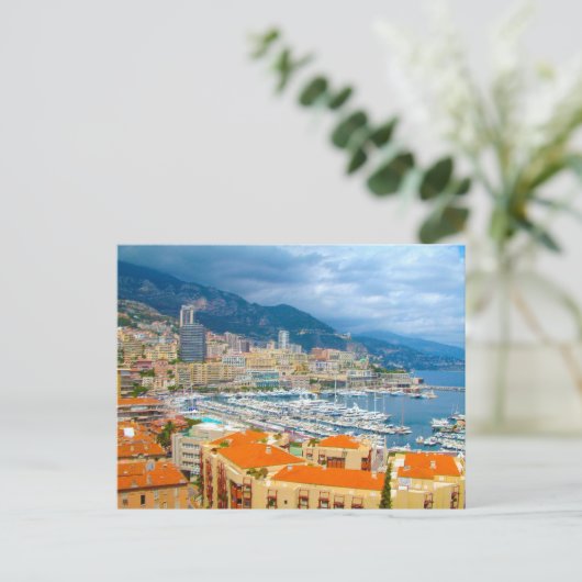 Monaco-Ansicht Postkarte (Stehend Vorderseite)