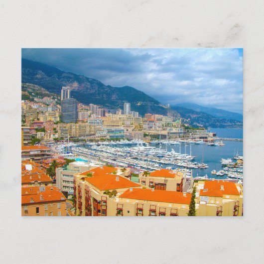 Monaco-Ansicht Postkarte (Vorderseite)