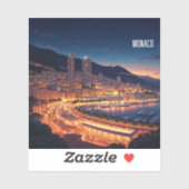 Monaco Aufkleber (Blatt)