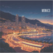 Monaco Aufkleber (Vorderseite)