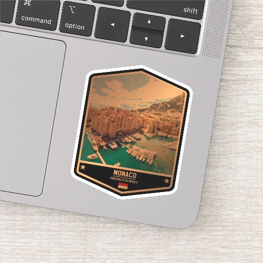 Monaco Aufkleber (Detail)