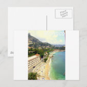 Monaco Beach Postkarte (Vorne/Hinten)
