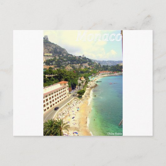 Monaco Beach Postkarte (Vorderseite)