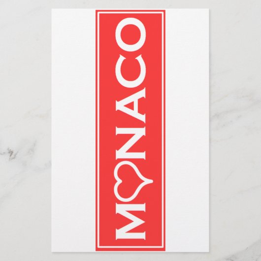 Monaco Briefpapier (Vorderseite)