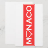 Monaco Briefpapier (Vorne/Hinten)