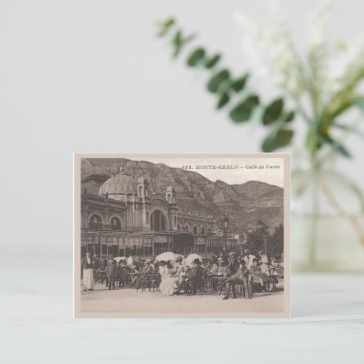 Monaco Cafe de Paris Postkarte (Stehend Vorderseite)