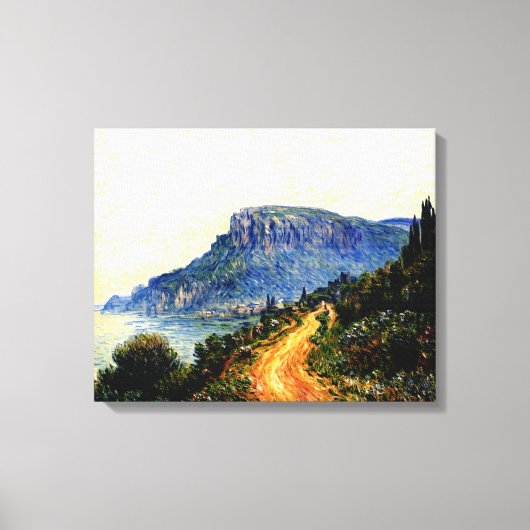 Monaco Corniche Leinwanddruck (Vorderseite)