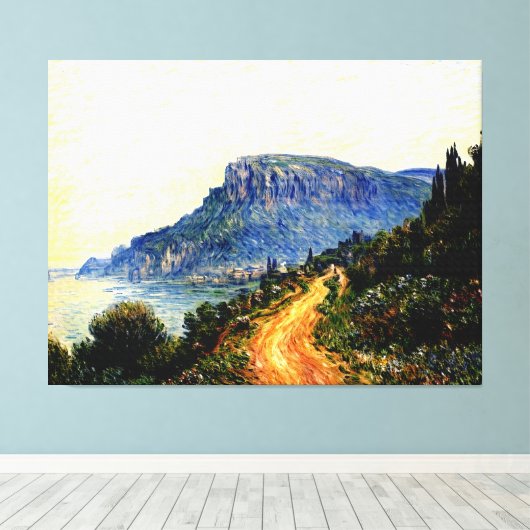 Monaco Corniche Leinwanddruck (Insitu (Holzboden))