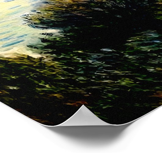 Monaco Corniche Poster (Ecke)