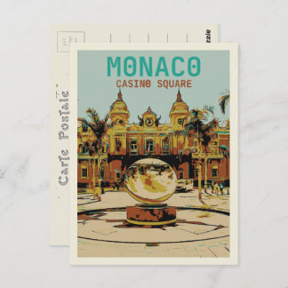 Monaco Cote d'Azur, Aussicht auf das Casino Postkarte