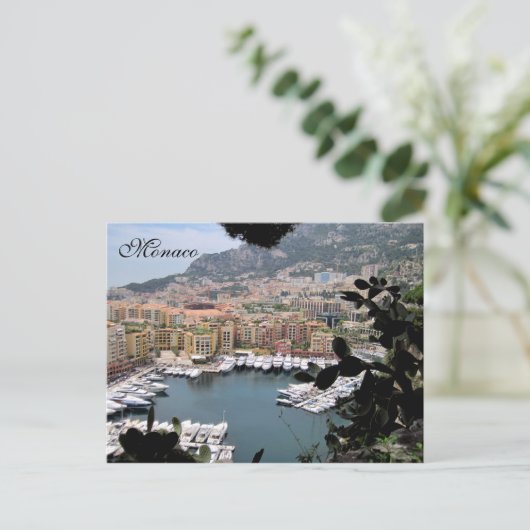 Monaco, Côte d'Azur, Frankreich Postkarte (Stehend Vorderseite)
