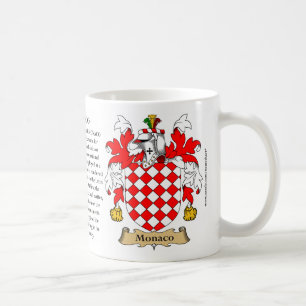 Monaco, der Ursprung, die Bedeutung und das Wappen Kaffeetasse