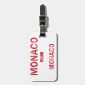 Monaco-Entwürfe Gepäckanhänger (Vorderseite vertikal)