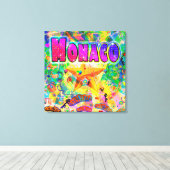 Monaco Epoch Hour Canvas Print Leinwanddruck (Insitu (Holzboden))