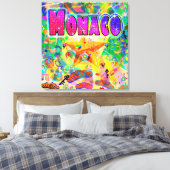 Monaco Epoch Hour Canvas Print Leinwanddruck (Insitu (Schlafzimmer))
