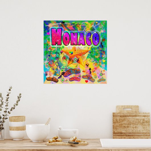 Monaco Epoch Hour Poster (Küche)