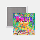 Monaco Epoche Stunde Magnet (Vorderseite/Rückseite)
