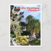 Monaco - Exotischer Garten - Postkarte (Vorderseite)