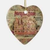 Monaco Extravagante Vintage Riviera Frankreich Keramikornament (Rechts)