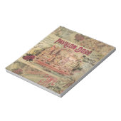 Monaco Extravagante Vintage Riviera Frankreich Notizblock (Rotiert)