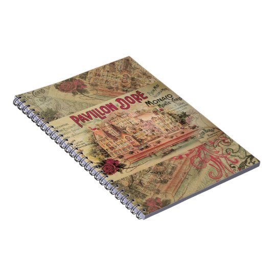 Monaco Extravagante Vintage Riviera Frankreich Notizblock (Rechte Seite)