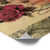 Monaco Extravagante Vintage Riviera Frankreich Poster (Ecke)