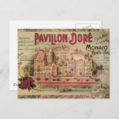 Monaco Extravagante Vintage Riviera Frankreich Postkarte (Vorne/Hinten)