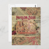 Monaco Extravagante Vintage Riviera Frankreich Postkarte (Vorne/Hinten)