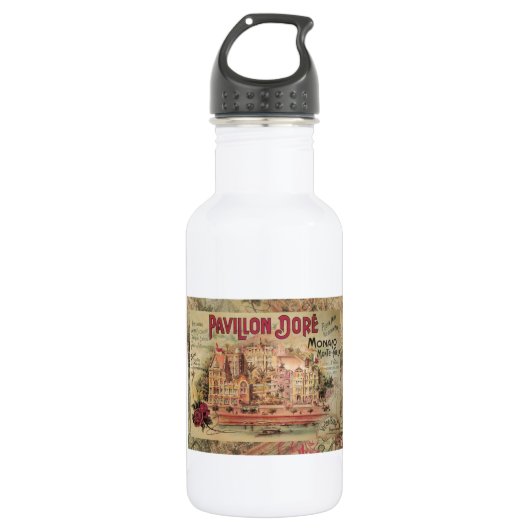 Monaco Extravagante Vintage Riviera Frankreich Trinkflasche (Vorderseite)